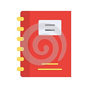 Note Book icon vector image.