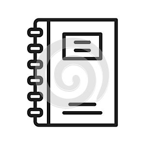 Note Book icon vector image.