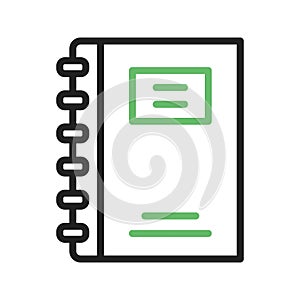 Note Book icon vector image.
