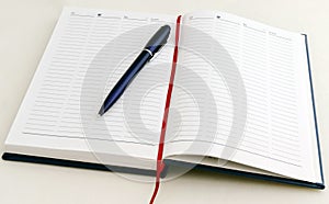 Note-book with pen