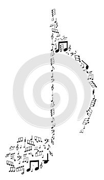 Note design by musical notes