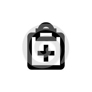 Note icon. Medical skill sign