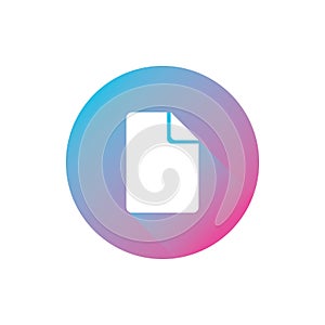 note icon. Vector illustration decorative design