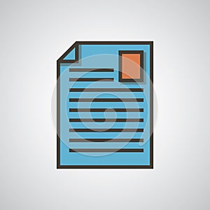 note icon. Vector illustration decorative design