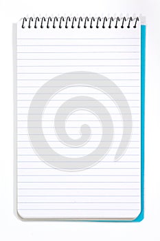 Note Pad With White Pages photo