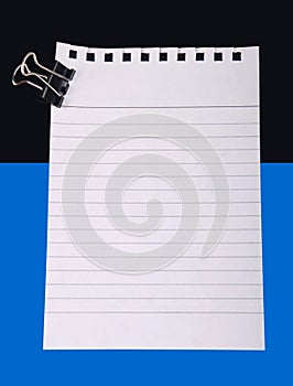 Note paper with clip