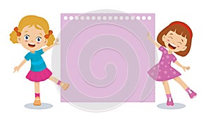 Note paper and cute beautifulgirls