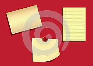 Note Papers -EPS Vector-