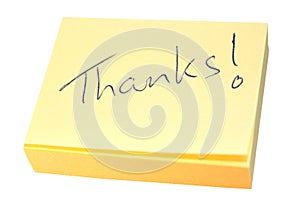 Note of thanks photo