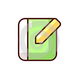 Notebook app RGB color icon