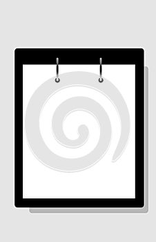Notebook background (Copy space) note pad vector for copy space