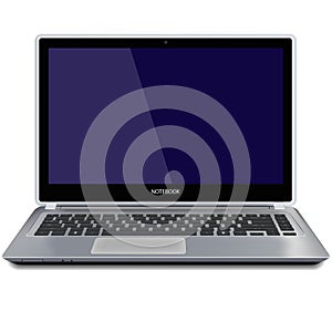 Notebook Computer with blank screen