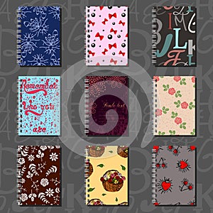 Notebook design, wallpaper pattern, abstract pattern