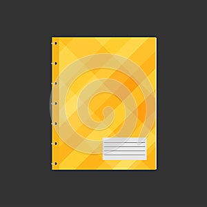 Notebook flat icon vector
