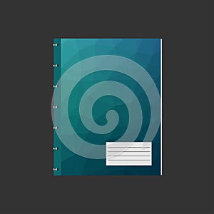 Notebook flat icon vector