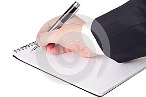 Notebook and a fountain pen