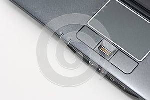 Notebook front from above