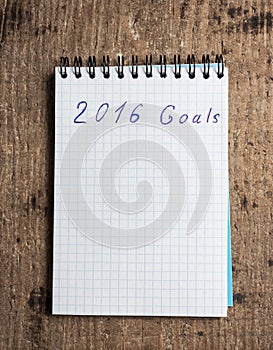 Notebook and goals of year 2016