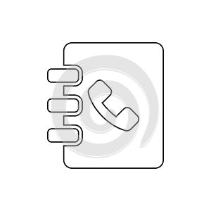 notebook icon. Element of web for mobile concept and web apps icon. Thin line icon for website design and development, app