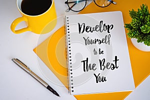Notebook With Inspirational and Motivational Quote