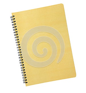 Notebook isolated on white background