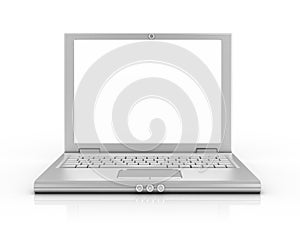 Notebook, laptop, netbook on white