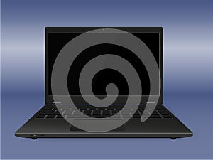 Notebook. Laptop. Overlay with switchable screen and background. photo