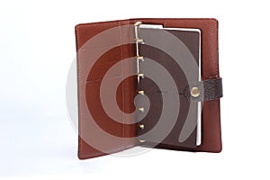 Notebook memo leather cover