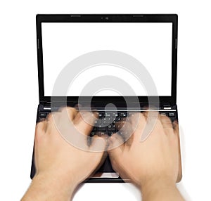 Notebook and motion blur hands