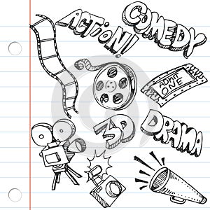 Notebook Paper Entertainment Doodles photo