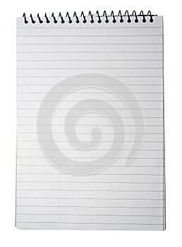 Notebook paper lined note book isolated line page lines white background writing blank texture notepad pad notes sheet turn empty