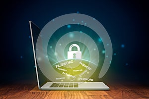 Notebook password protection by antivirus photo