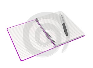 Notebook rings spiral notepad