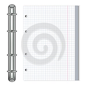 Notebook with rings vector4