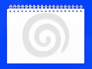 Notebook spiral binder. Paper book isolated