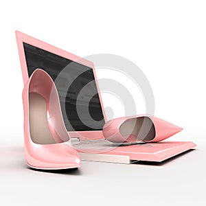 Notebook and stiletto