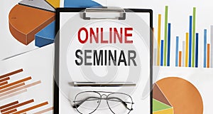 Notebook with Tools and Notes about ONLINE SEMINAR ,business