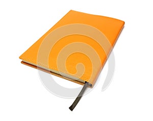 Notebook on white background with clipping path