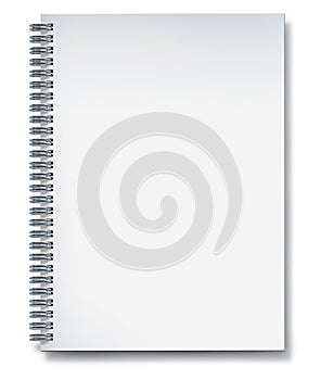 Notebook white blank