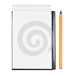 Notepad and ballpen