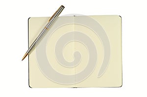 Notepad With Blank Pages and Pen