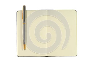 Notepad With Blank Pages and Pen