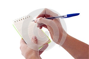 Notepad; Blank but about to write