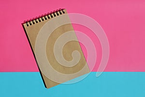Notepad for notes, case planning, stationery. a piece of paper. background for the design
