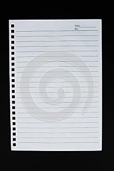 Notepad page