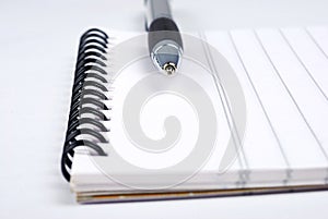Notepad with pen