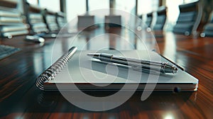 The notepad and pen. AI generated