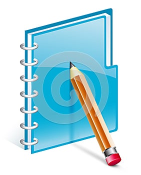 Notepad with pencil