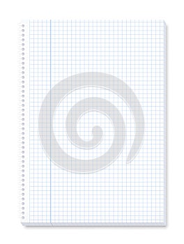Notepad Squared Paper Spiral Binding
