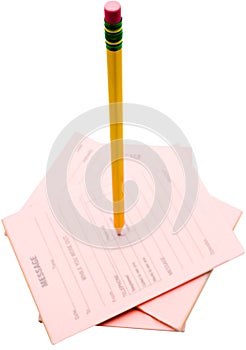 Notepads with pencil